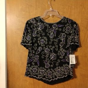 Beaded Top from Adriana Papell Boutique  Size M